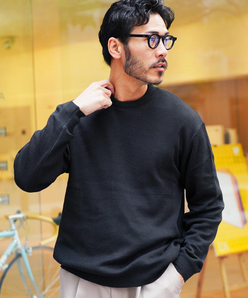 ジャケット専用ニット◆ジャケニット◆ニット セーター メンズ クルーネック